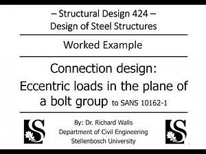 Steel Design - Connections - Design of connection bolt group - SD424