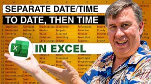 Excel Tutorial: How to Split Date and Time into Separate Columns