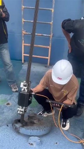 Smart-controlled iron drilling using tablet-assisted precision system 🔩📱🔧 #shorts