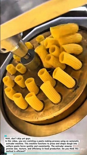 Pasta Making Process Using an Automatic Extruder Machine | Food Production Technology.