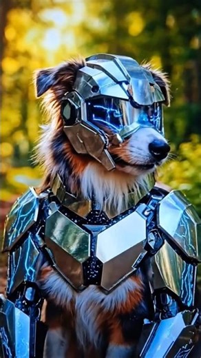 Colorful dog Turning Into Robot 🤖 | AI Transformation #BirdToRobot #AI #RobotTransformation