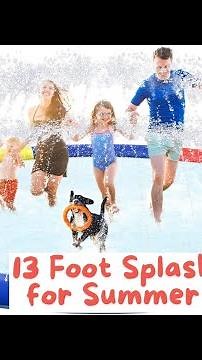 13 Foot Large Splash Pad, Non-Slip Baby Splash Pads, Oversized Kids Sprinklers for Summer Fun!