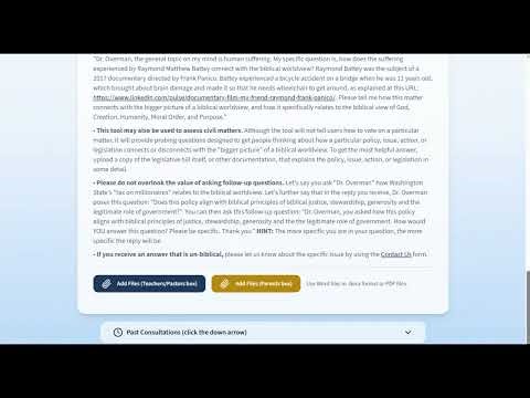 Instructions for Parents using the Ask Dr. Overman tool
