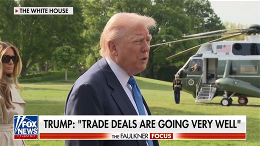 Fox Business Grady Trimble reports the latest on Donald J. Trump trade agenda after China disputed his claim that tariff negotiations are ongoing. Former Trump economic advisor Stephen Moore weighs in on the sweeping tariffs and why there could be "a real boom." | Fox News