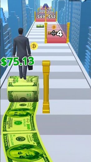 "Money Roller Game 🔥 Unlimited Fun | Crazy Money Rolling Gameplay 2025"