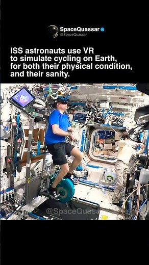 ISS Astronauts Using VR To Simulate Cycling On Earth