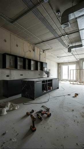 Luxury Black & Gold Kitchen Transformation Ultra Modern Open Kitchen Renovation