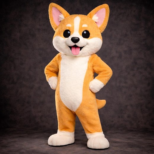 Corgi Dog Mascot Costume Cartoon Animal Character Suit Custom Made Event Performer Outfit - Etsy