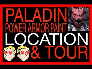 PALADIN POWER ARMOR PAINT T-51 FALLOUT 76 power armor paint tour & location 76 FO76