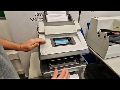 Quadient Ds40i Folder Inserter Demonstration - Envelope Mailing Machine