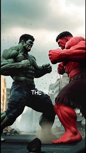 Hulk and Red Hulk unleash their full power in a world-shattering showdown
