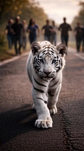 🐅 ताक़तवर लेकिन बेघर… सफ़ेद बाघ की सच्चाई 💔 #viral #facts #animation #ai #trending #aistory #tiger