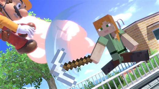 Super Smash Bros. Ultimate - Minecraft Steve Announcement Trailer