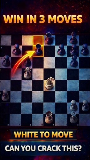 White’s Brilliant 3-Move Checkmate | Can You Solve This Chess Puzzle?