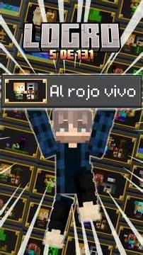 Cómo conseguir el logro Al rojo vivo en Minecraft fácil #logrosdeminecraft #minecraftbedrock