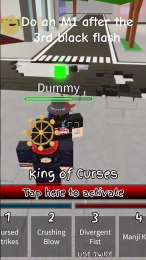 JJS YUJI BLACK FLASH TUTORIAL #roblox #jujutsushenanigans #yuji