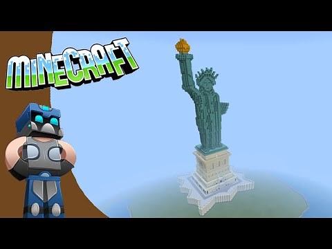 Minecraft: Como hacer la Estatua de la Libertad Tutorial
