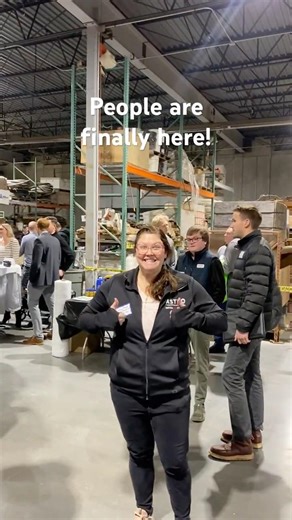 We got to the event early …