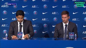 374K views · 17K reactions | "The team is incredible, I will be playing with the best players." Lionel Messi's full first press conference as he is unveiled as a PSG player | Football Daily | Facebook