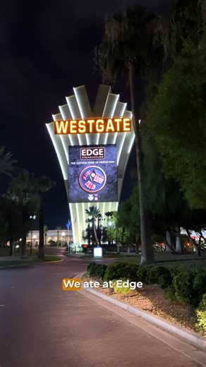 Edge Steakhouse isn’t just dinner, it’s an experience. 🥩 Named one of the Top 100 restaurants in Vegas for a reason. Come hungry, leave obsessed. Find them on OpenTable | Westgate Las Vegas Resort & Casino