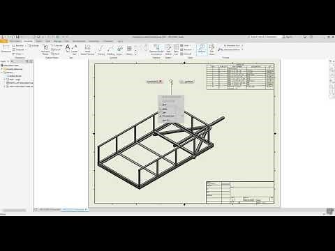 Autodesk Inventor Frame Generator Part 4 Drawing and Parts List Creation