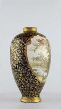 Japanese Satsuma Vase by Kinkozan