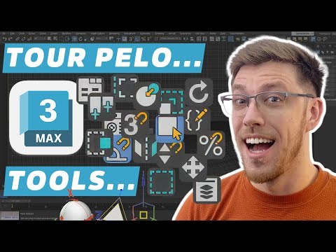 Usando Comandos e Paineis Ferramentas no 3ds Max | Tutorial para iniciantes #3dsmax
