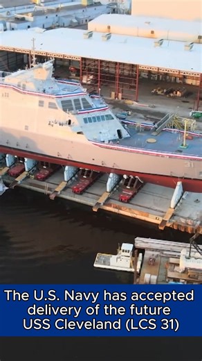 Future USS Cleveland delivered to Navy, city to host commissioning in 2026