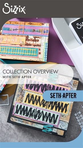 Sizzix on Instagram: "Join @sethapter as he takes you through a look at his latest Sizzix release! See the in depth Overview video on YouTube, where Seth walks through each of the new SKUs in the collection, sharing his creative insight, inspiration, and ideas for how to bring texture, depth, and artistry to your makes. 💡 This new release works beautifully with Seth’s earlier collection from the year and can be used to mix, match, and layer for even more creative freedom. From grungy mixed medi