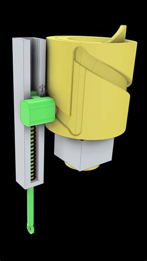 Linear reciprocating motion#mechanism #machine #3dprinted#simulation #solidworks