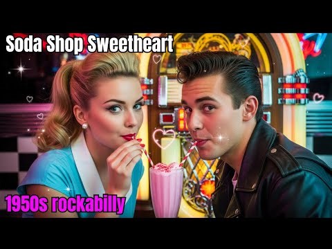 🎵 1950s Rockabilly - Soda Shop Sweetheart - 1950s rockabilly, vintage rock and roll, Elvis-inspired