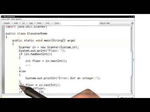 Elevator Demo with Input Validation - Intro to Java Programming