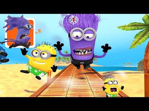 Despicable me Minion rush Evil minion PX-41 purple minion FREE RUN Minion Beach gameplay ios android