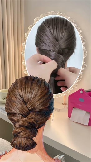 Quick and Easy Low Bun Hairstyle with Braids for Busy Days