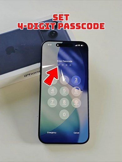 Set 4 digit passcode on iPhone 17 Pro Max