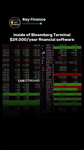 Ray Finance on Instagram: "The Bloomberg Terminal costs around $30,000 per user per year and drives over 85% of Bloomberg LP’s $15 billion annual revenue, making it the financial industry’s most lucrative data product. It packs insane tools like BQL (Bloomberg Query Language) and Power BI connectors for custom querying, Point-in-Time financials and transaction data analytics (like early retail sales insights via “Second Measure”), fixed-income dashboards, real-time global ESG statistics, news ag