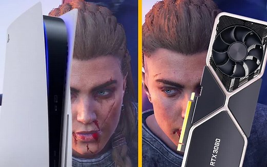 PS5 vs RTX 3080 PC画质对比