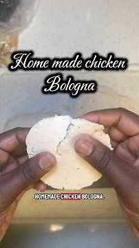 Home made Chicken Bologna #recipe #shortsfeed