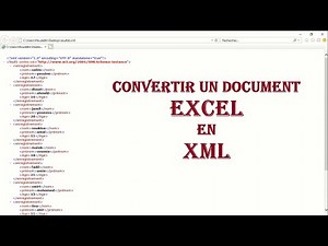 Comment convertir des données sur Excel en XML format facilement👨‍🏫👩‍🏫