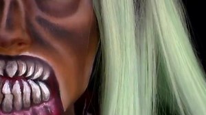 More awesome work from Armageddon Painted! Here she is, recreating our Facelift Morphsuit on her actual face - check out the suit here: https://goo.gl/PAq3ID | Morphsuits