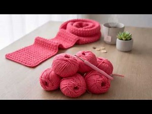 EASY PUFF STITCH SCARF CROCHET TUTORIAL 🧣 | COZY TEXTURED WINTER SCARF FOR BEGINNERS!