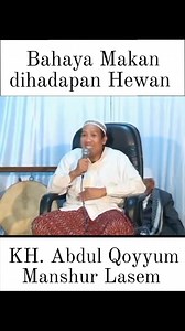 Bahaya Makan dihadapan Hewan: Tafsir Gus Qoyyum dari Al-Jahidz Tentang Makan Oleh: Madosi Sinten Makan adalah salah satu nikmat terbesar yang Allah anugerahkan kepada manusia. Namun, dalam Islam dan tradisi para ulama, adab makan bukan hanya sekadar soal apa yang dimakan, tetapi juga bagaimana dan di mana kita makan. Salah satu adab yang sering luput dari perhatian adalah larangan makan di hadapan binatang, terutama hewan buas atau peliharaan seperti anjing dan kucing. Mungkin terlihat sepele — 