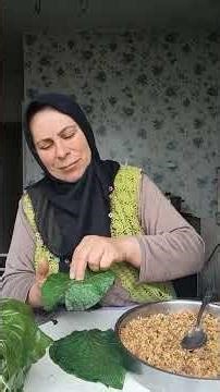 #Trabzon #village life #stuffed grape leaves with bulgur, rice, and spices