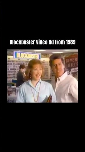 Blockbuster Video Ad from 1989