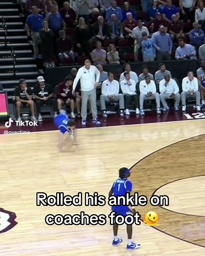 Unlucky Ankle Injury in College Basketball