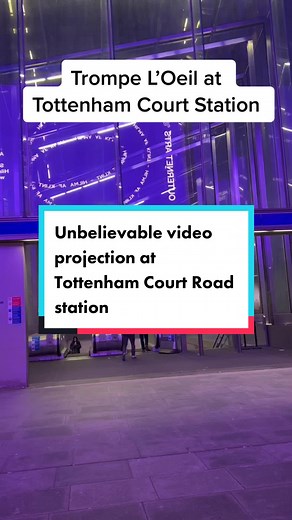 Incredible 3D Projections at Tottenham Court Station
