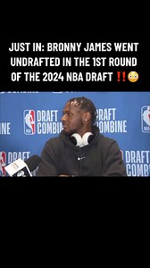 655K views · 5.2K reactions | Who Thought Bronny James Would go Undrafted In The First Round Of The 2024 NBA Draft 路‍♂️藍 #2024nbadraft #nbadraft #bronnyjames #lebronjames #lebron | Plug Nation Media LLC | Facebook