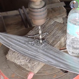 How To Forge A Heavy Sword From Spring Leaf/DiY Sword/ Homemade Sword Part 11 | METAL WORKS