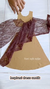 1.7K reactions · 81 shares | Ide dress simple #sewing #dress #design #diy #dress #yunizafasafwa | Yuni Zafa Safwa | Facebook
