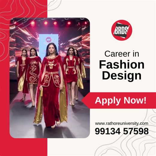 Want to become a Fashion Designer? Join Fashion Design Course at BRDS BRDS🏆- awarded as Gujarat’s Best Fashion & Interior Design Institute since years 👉Learn Fashion Design at Bhanwar Rathore Design Studio ✅ Foundation ✅ Fashion Illustrations ✅ Fashion Styling ✅ Design Collections ✅ Computer Aided Design ✅ Design Workshops ✅ Field Visits & Expert Lectures ✅ Boutique Management ✅ Fashion Shows & Exhibitions ✅ Portfolio Development And Many More BRDS Assures You That We and Our Programs Will Mak